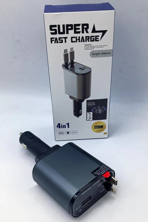 4 in 1 Retractable Charger - Premium Quality